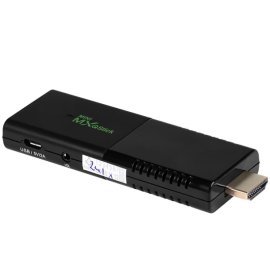 Mxq Mini Stick 8K Ultra HD Wi-Fi Android com RedPlay e My Family Cinema