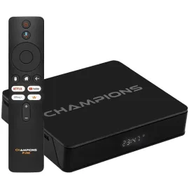 Azamerica Champions Fire 4K Ultra HD com IPTV de 16GB 2GB RAM - Preto