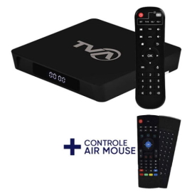  TVA B-12 4K Wi-Fi Iptv Android com Controle Remoto Air Mouse